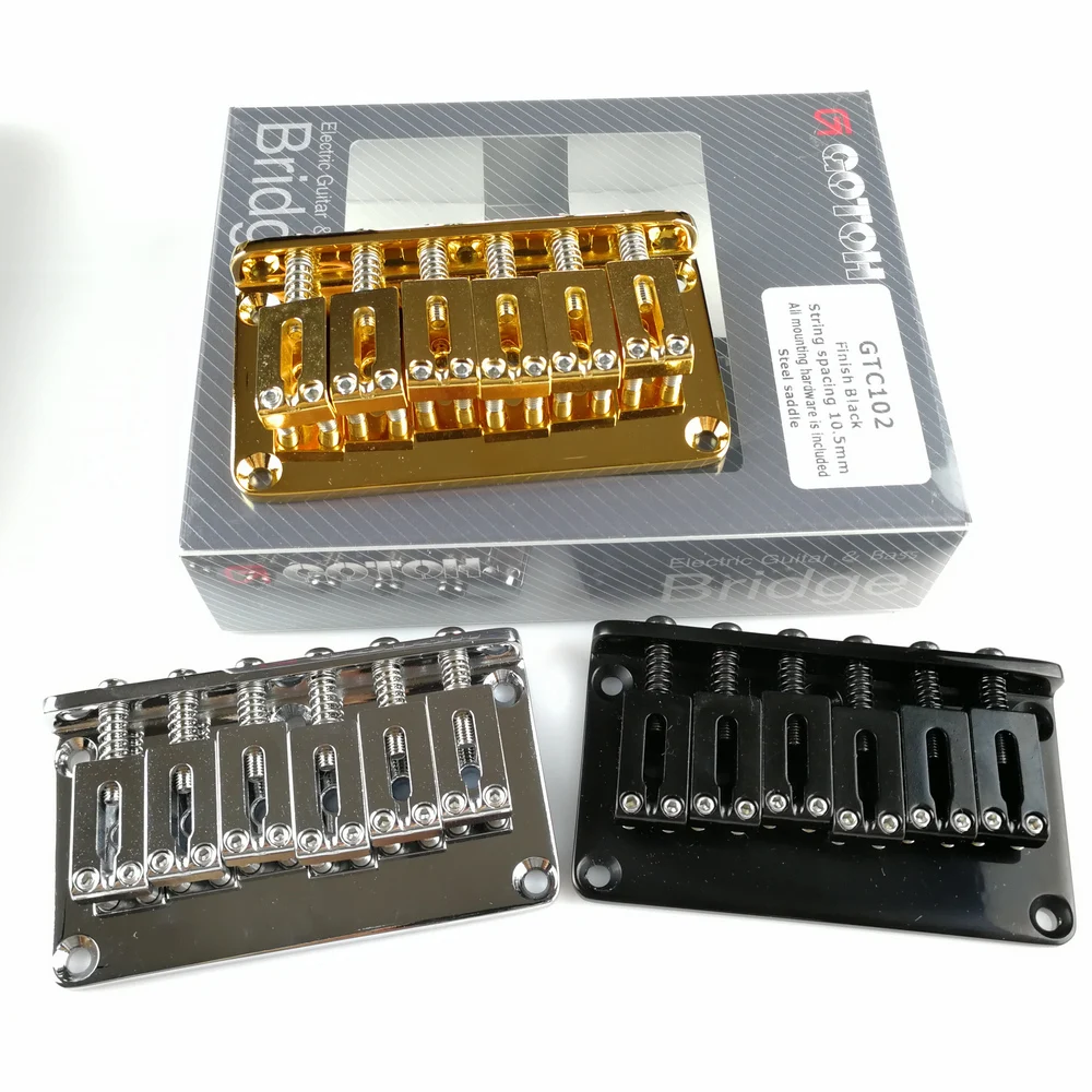 Оригинальная электрогитара GOTOH GTC102 фиксированный мост со стальным седлом
