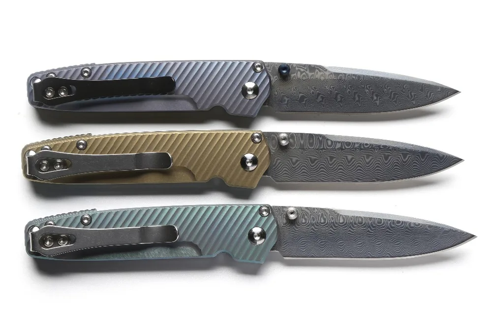 DICORIA OEM BM 485 titanium Damasteel оси складной нож Медь шайба охота кемпинг карман Открытый