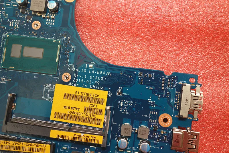 Материнская плата для ноутбука Dell Inspiron 15 5458 5558 5758 AAL10 CN-027C5F SR1EK DDR3L полностью