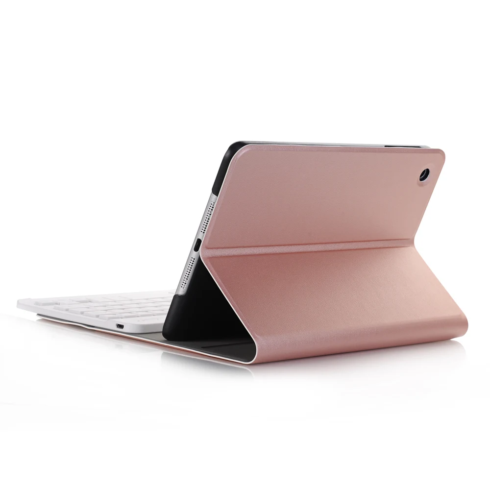 Для iPad mini 1/2/3 2 в 1 Съемная Беспроводная Bluetooth Русская/Иврит Клавиатура + тонкий