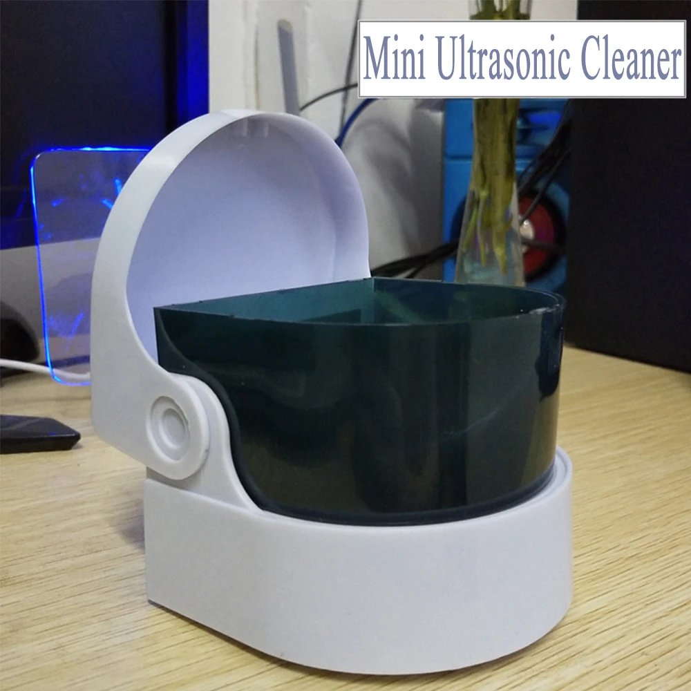 

Mini Creative Jewelry Cleaner Gold and Silver Jewelry Ultrasonic Cleaner Artificial Tooth Vibration Cleaner