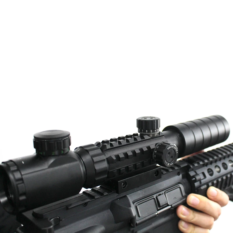 Hunting Rifle Scope 3-9x32EG Red Green Dot Illuminated Tactical Riflescope Fit 11/20mm Picatinny Rail Mount For Airsoft Gun | Спорт и