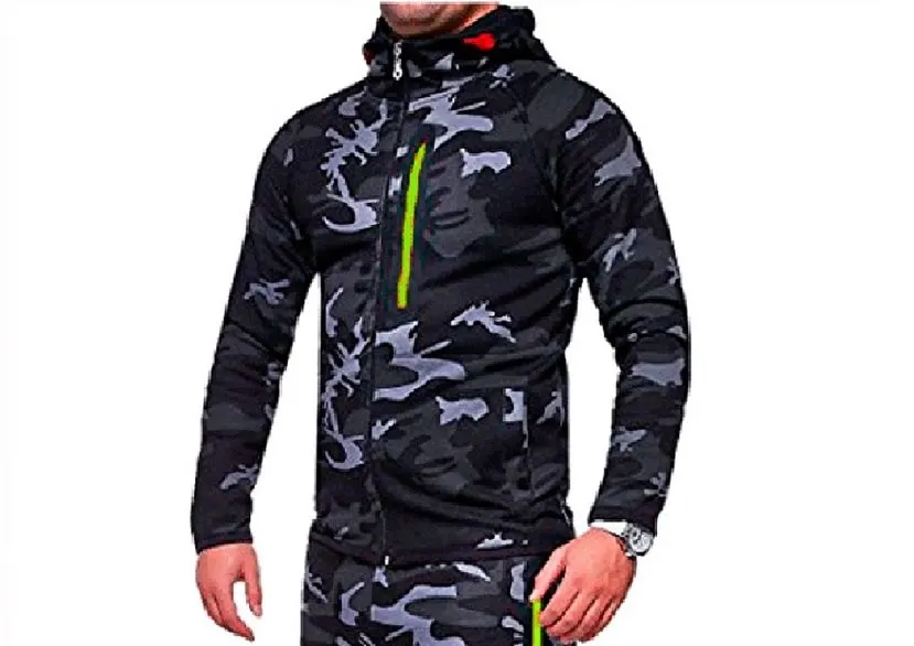 dark tops Мужская камуфляжная куртка с принтом+ брюки, комплект мужской спортивный костюм, модная Уличная Повседневная спортивная одежда, мужская спортивная одежда 3XL - Цвет: dark tops