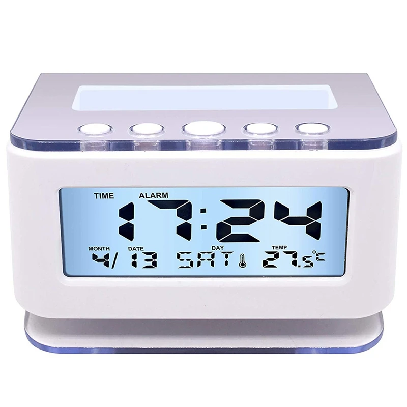 Battery Digital Alarm Clock Bedrooms-Battery Operated Electric Clocks Small Smart Large Numbers Simple Setup With |