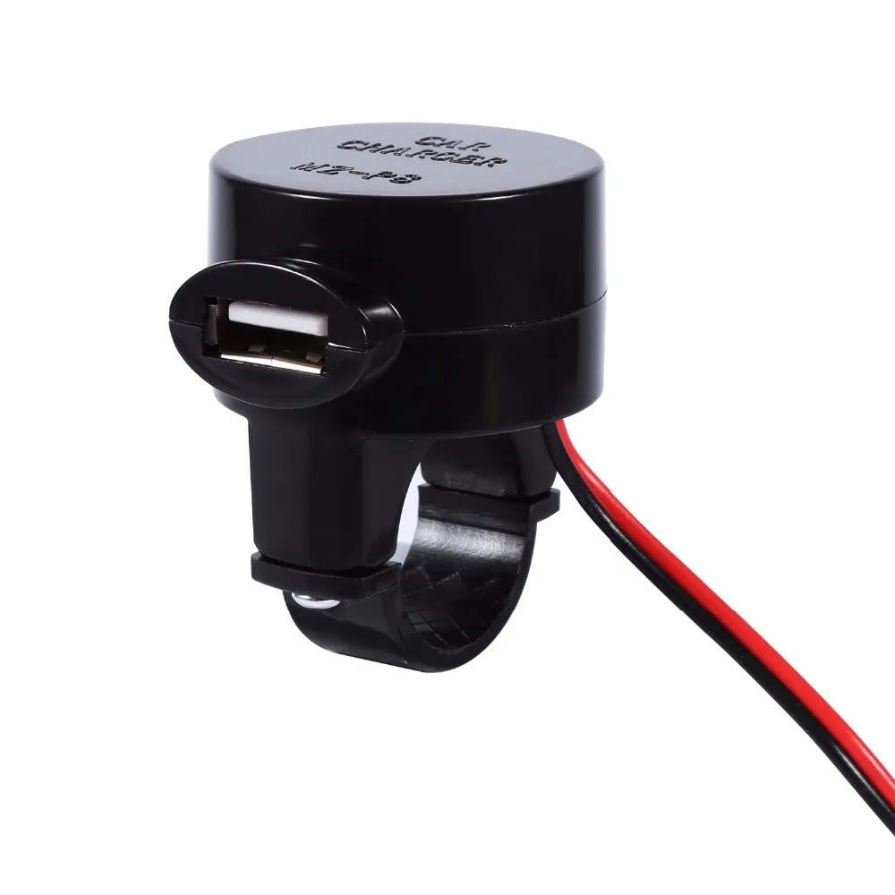 Мотоцикл Dual USB Водонепроницаемый гнездо Зарядное устройство Мощность адаптер