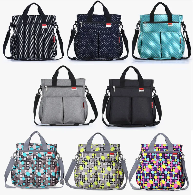 Сумка на плечо для подгузников в горошек водонепроницаемая сумка ухода за
