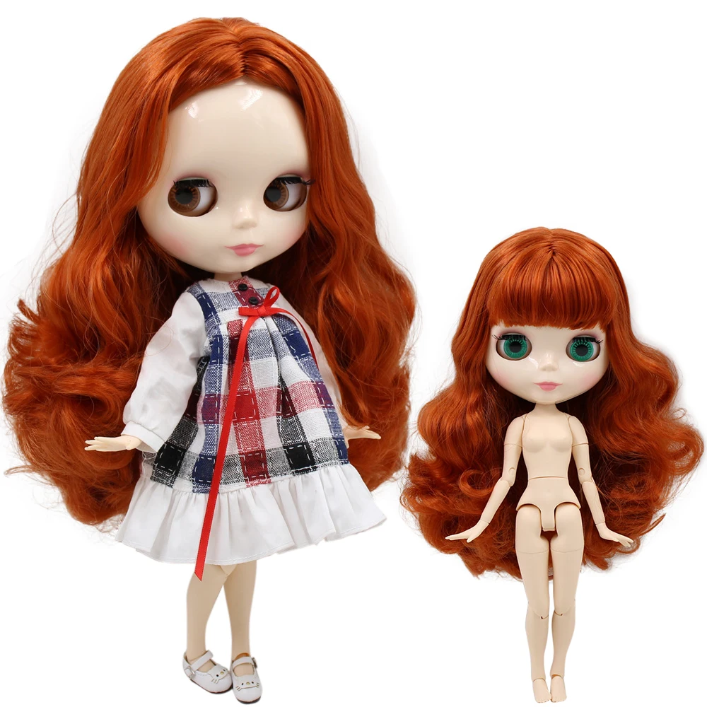 Ледяной DBS Blyth кукольные нет. BL1207 мандарин для волос из белой кожи шарнирное тело