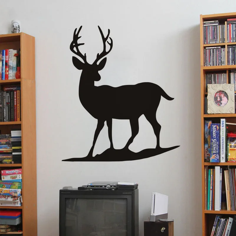 

Free shipping diy wallpaper deer wall sticker The living room wall decoration Home Furnishing PVC home decor mural