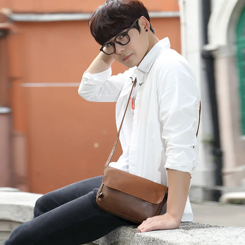 Мужская сумка-мессенджер на одно плечо с тремя ящиками для отдыха Небольшая