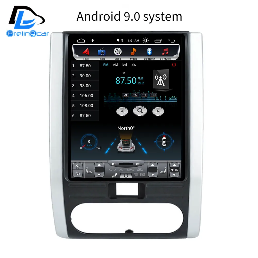 Android 9,0 2G ram 32G rom 4G LTE Автомобильный gps Мультимедиа стерео радио p для nissan MX6 X-trail vetical плеер навигационная система