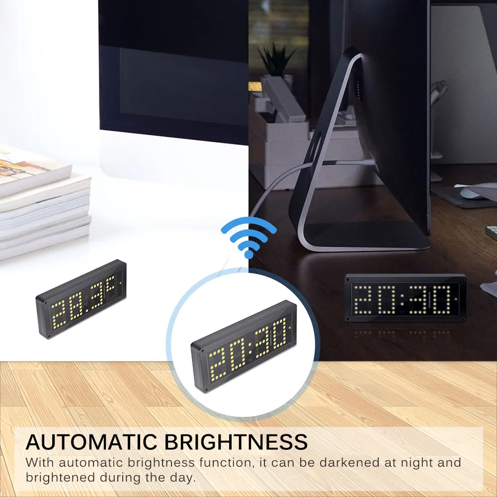 3 в 1 регулируемые автомобильные часы автомобильный электронный цифровой