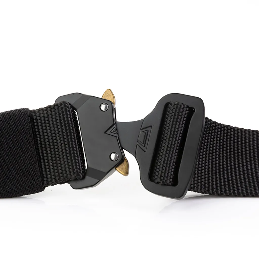 Ремень easy мужской кожаный тактический пояс в стиле милитари брезентовый для
