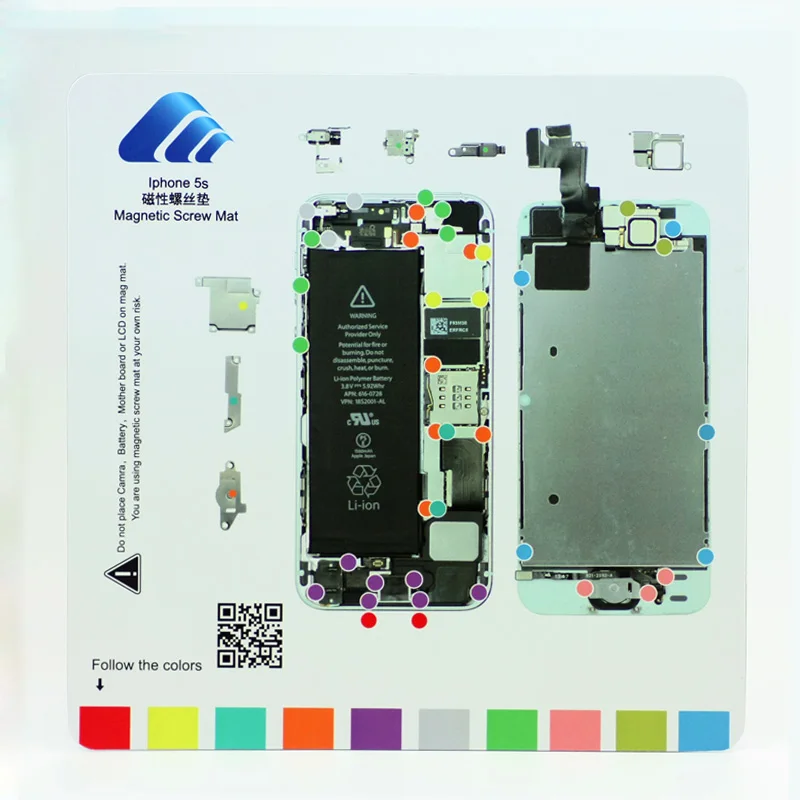 Магнитный винт коврик для iphone 6 6s 7 plus 7 p 8 Рабочий направляющий коврик Профессиональный ремонтный коврик для инструментов для iphone 7 6s 6 plus диаграмма