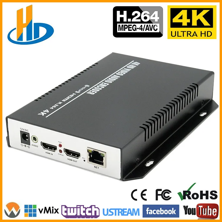 

MPEG4 H.264 4K HDMI IP Video Streaming Encoder IPTV Encoder H264 RTMP Live Stream Encoder HDMI To RTSP UDP Multicast HLS ONVIF