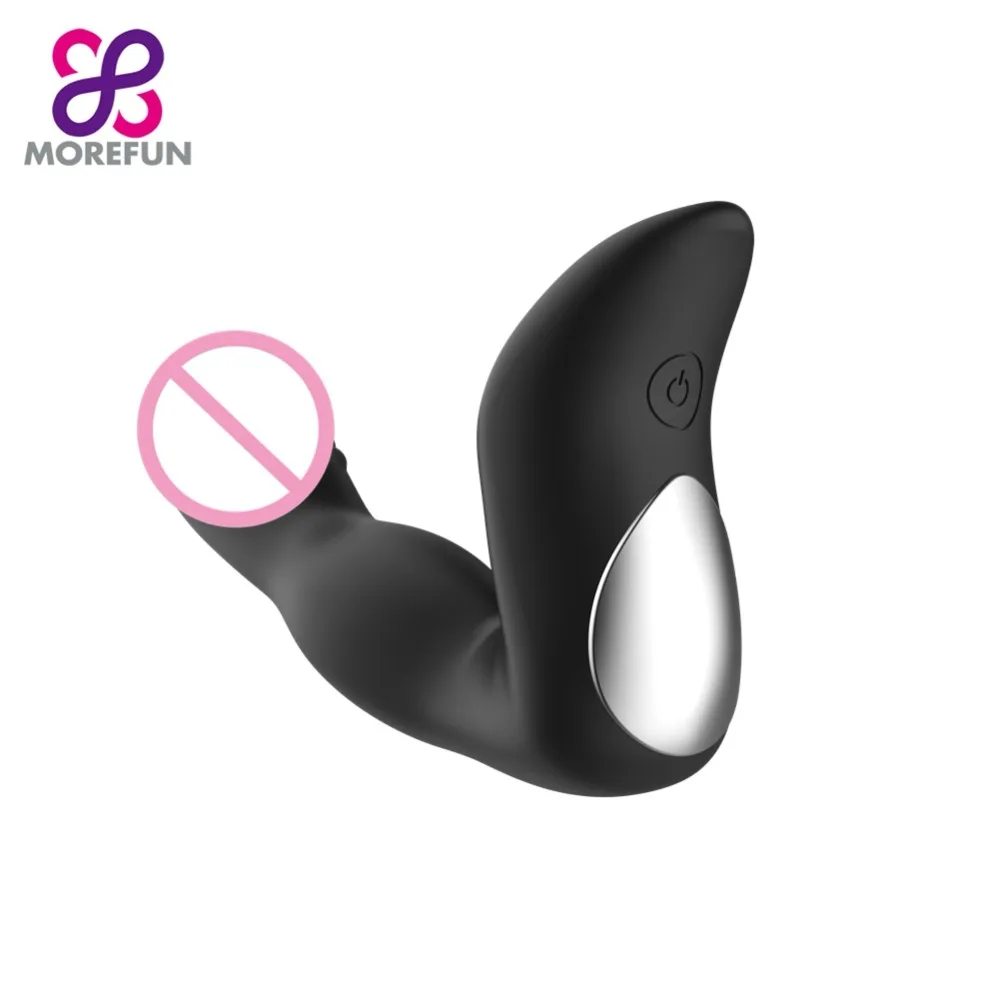 MOREFUN 10 скоростей силиконовые мужские анальные секс-игрушки Анальная пробка