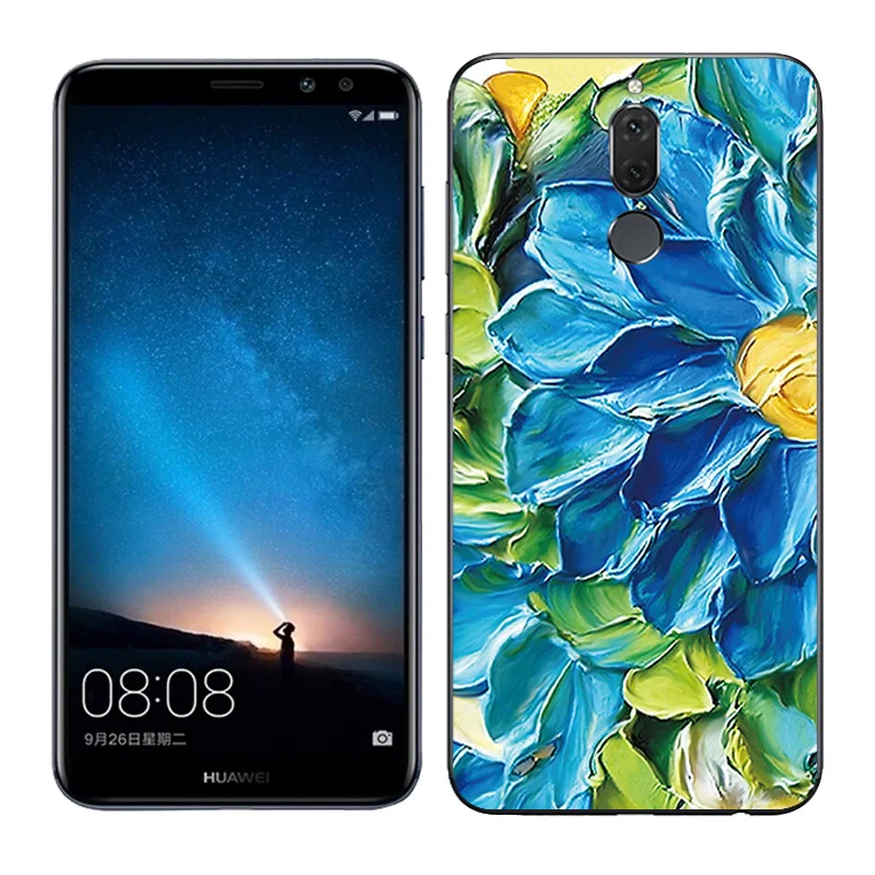 Мягкий силиконовый чехол для телефона Huawei Nova 2i с масляной окраской Mate 10 Lite / nova