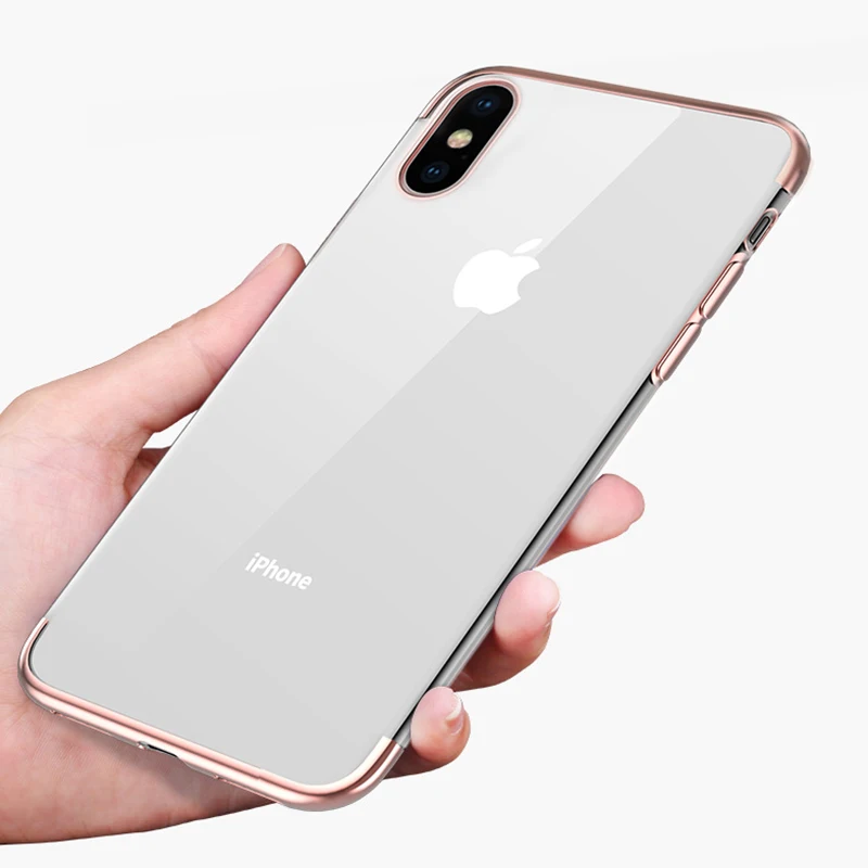 POMER чехол для iPhone X задняя крышка телефона Силиконовый противоударный Роскошный