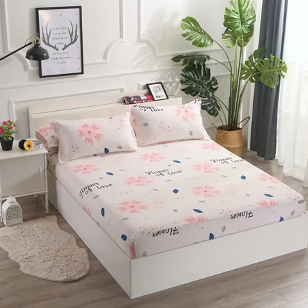 Fitted Sheet17 Новинка, 1 шт., полиэстер, принтд, простыня, скандинавский стиль, простой стиль, полосатый наматрасник, четыре угла, с эластичной лентой, простыня - Цвет: Fitted Sheet17
