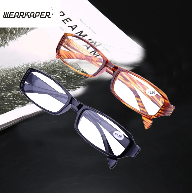 WEARKAPER очки для чтения брендовые Модные прозрачные линзы Пластик Eyewears свет Для