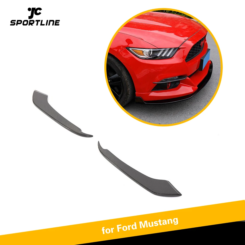 Глянцевый черный передние Противотуманные фары лампы ребра вентиляционные