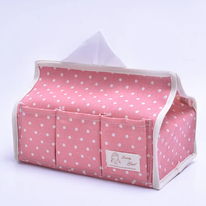 

Tissue Boxes Dot 6 Small Pockets Home Car Loading Tissue Creative Design Multifunction Waterproof Cotton Tissue Boxes