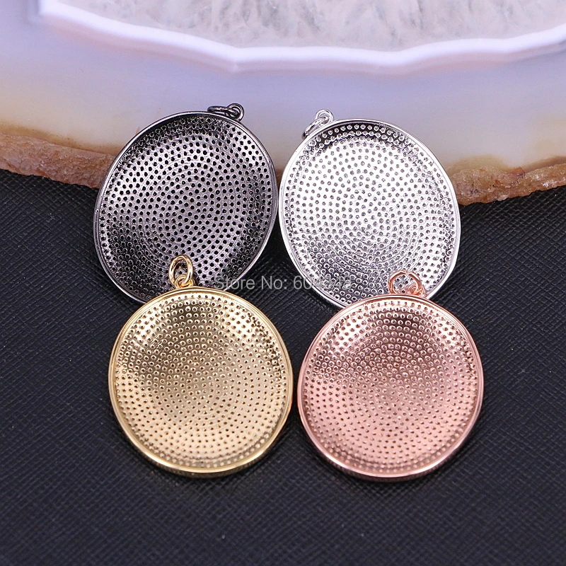 

5 Strands ZYZ185-8426 womens necklaces jewelry New Top Quality Copper Micro Pave CZ Crystal Oval Pendant Chokers Necklaces