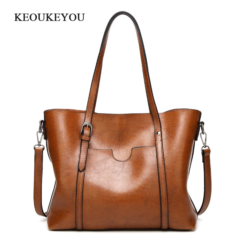 KEYOUKEYOU из искусственной кожи Для женщин на ремне масло воск Роскошные Сумки сумки
