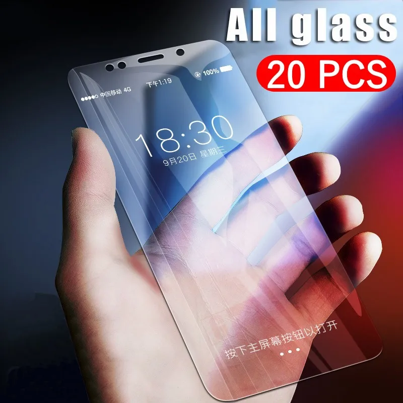 20 шт./лот Защита экрана для Xiaomi Redmi 6A Y2 S2 K20 6 5A 5 Plus Note 4 4X Pro Закаленное стекло