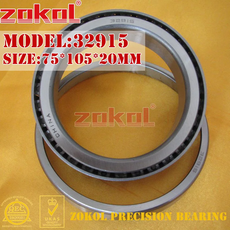 Подшипник zokol 32915 2007915E конический роликовый подшипник 75*105*20 мм|bearing bearing|bearing roller