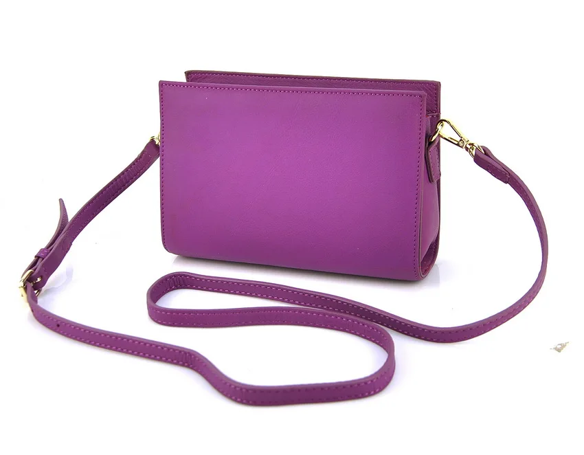 Женская сумка из натуральной кожи мини через плечо мессенджер модная простая