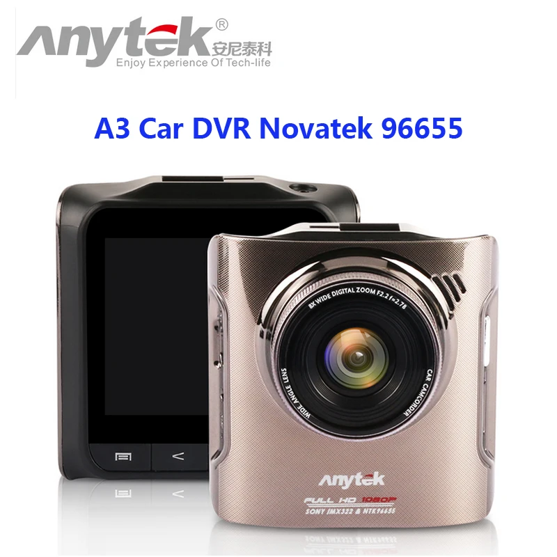 Оригинальный Anytek A3 DVR Full HD видеорегистратор ночное видение автомобильный Novatek 96655