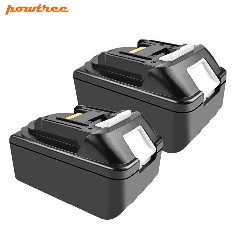 Powtree для Makita 2 шт. 18В 4000 мАч BL1830 электроинструменты литиевая батарея Замена BL1815 BL1840