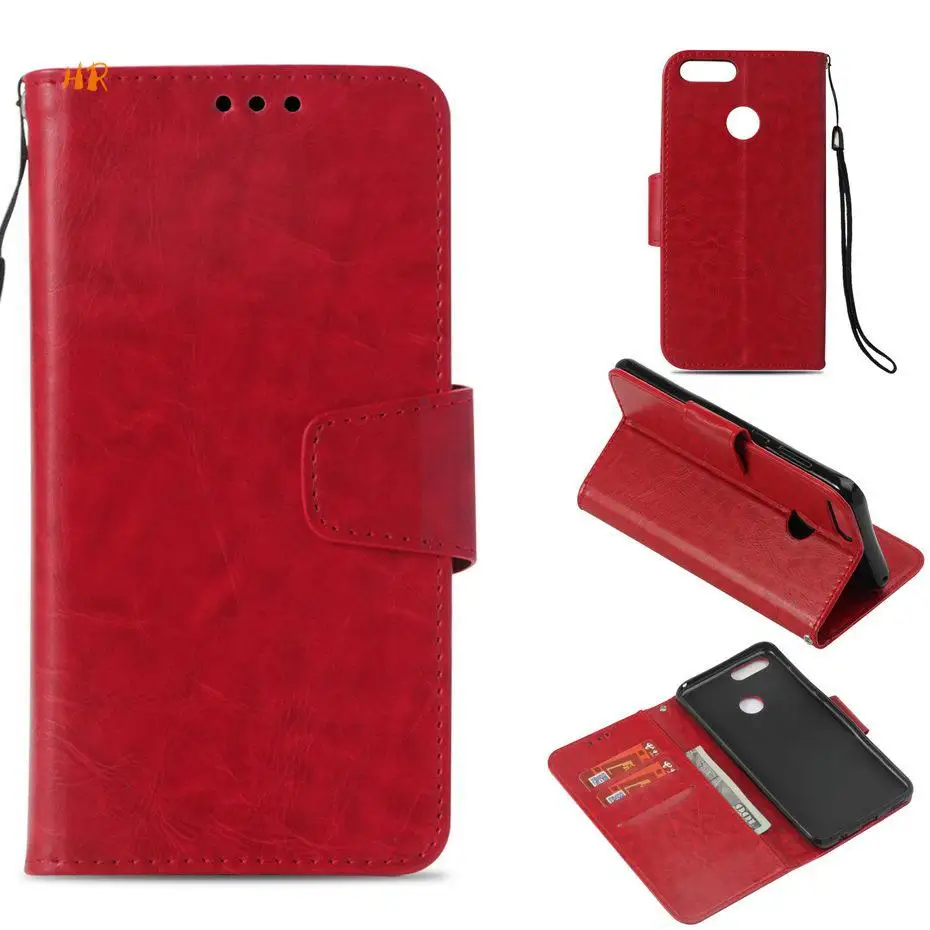 Retro Flip PU Leather Wallet Case For Huawei Honor 7X 7C case Nova2 Lite Y7 2018 Prime Phone Coque | Мобильные телефоны и