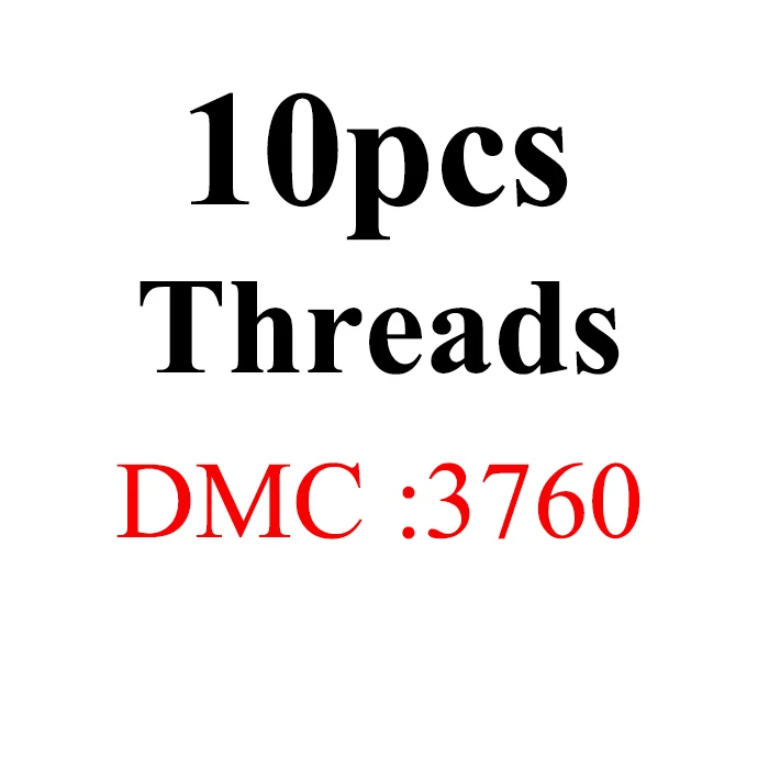 1.2m10pcs-DMC3760 Золотое панно сделай сам DMC 3740-3787 вышивка нитью нити 10 шт./партия 1,2 м Набор для вышивки крестиком наборы для вышивки крестом 11,12 - Цвет: 1.2m10pcs-DMC3760