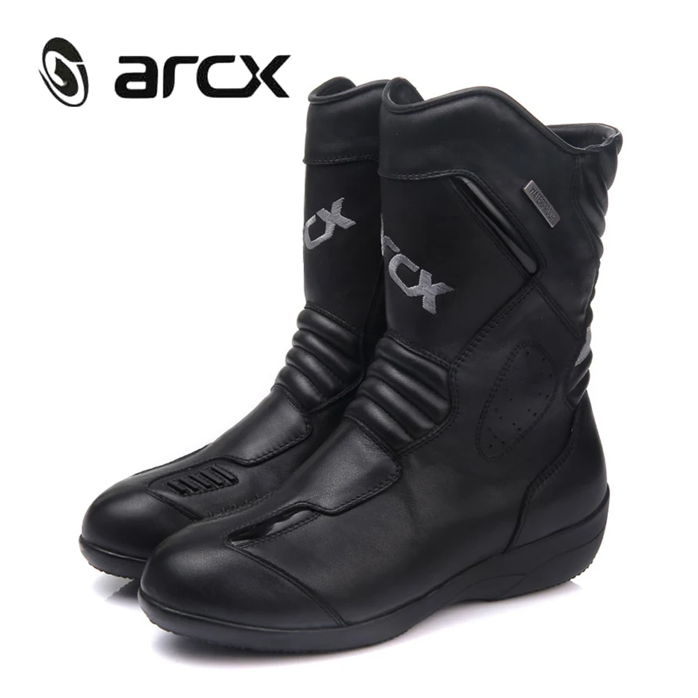 ARCX/женские мотоциклетные ботинки из натуральной коровьей кожи