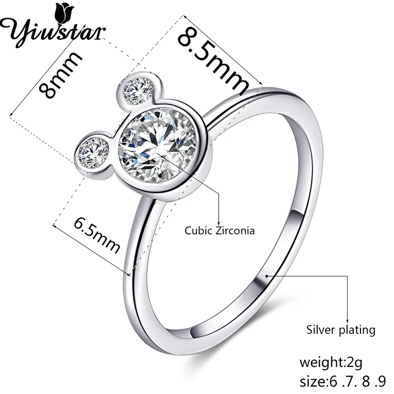 Yiustar, серьги с Микки Маусом, крошечные серьги-гвоздики из нержавеющей стали для женщин, девочек, детей, полые необычные серьги с Микки, милые серьги-гвоздики Brinco