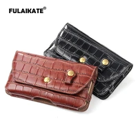 fulaikate 5 5 crocodile universal bag for iphone7 plus 6s plus wasit back cover pocket for note4 note5 a8 phone protective case