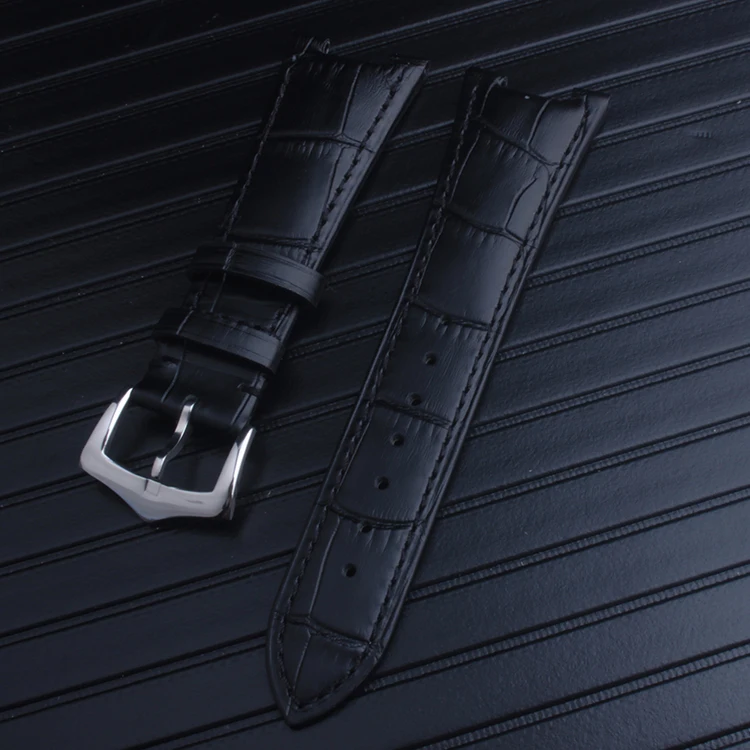 Черный коричневый синий ремешок из натуральной кожи браслет (подходит) Patek Philips