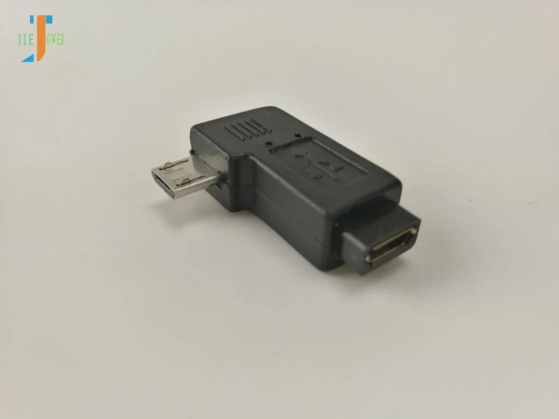 100 шт./лот Micro USB 2 0 5Pin штекер к гнезду M F удлинитель разъем адаптера 90 градусов