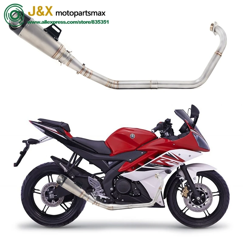 Полная выхлопная система мотоцикла Escape slip on для yamaha YZF R15 MT15 MT-15 2008- средняя труба глушителя DB-Killer