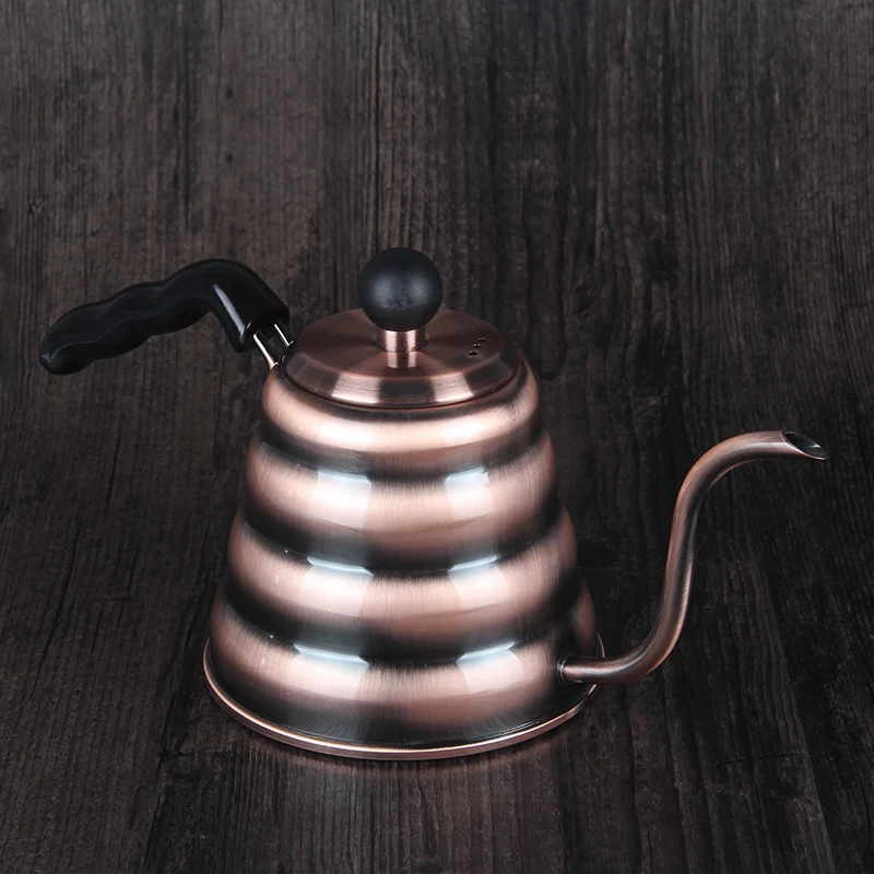 Элегантный ручной заварной кофе горшок тонкий рот длинный нержавеющая сталь