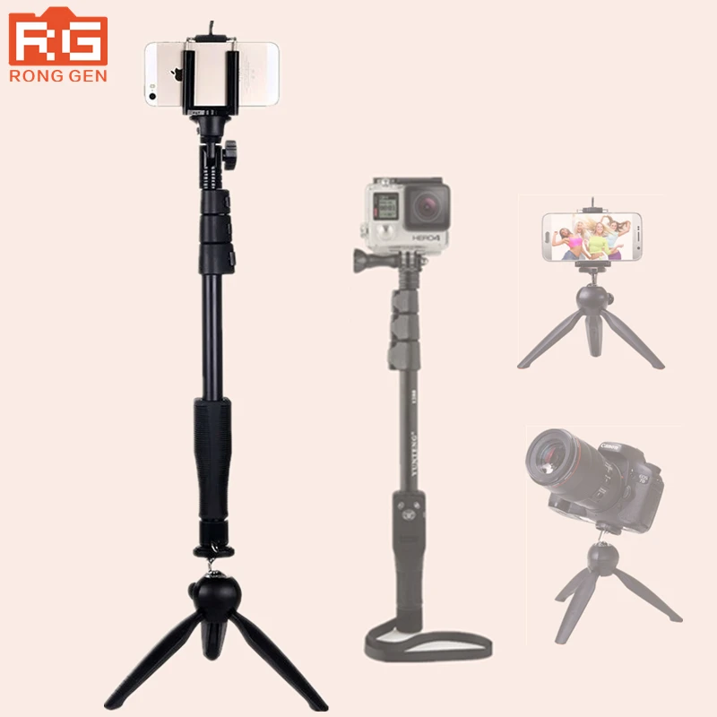 

Tripod 4 in 1 Bluetooth Portable Extendable Handheld Selfie Stick Yunteng 1288 Monopod &Yunteng 228 Mini Tripod For Mobile Phone