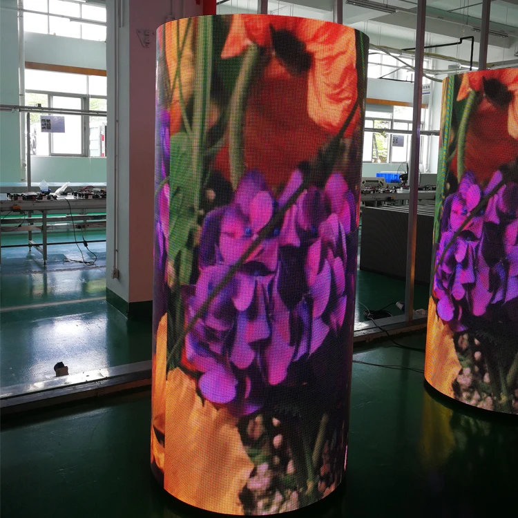 Evercollection tvision высококачественный комнатный RGB полноцветный P4 гибкий светодиодный