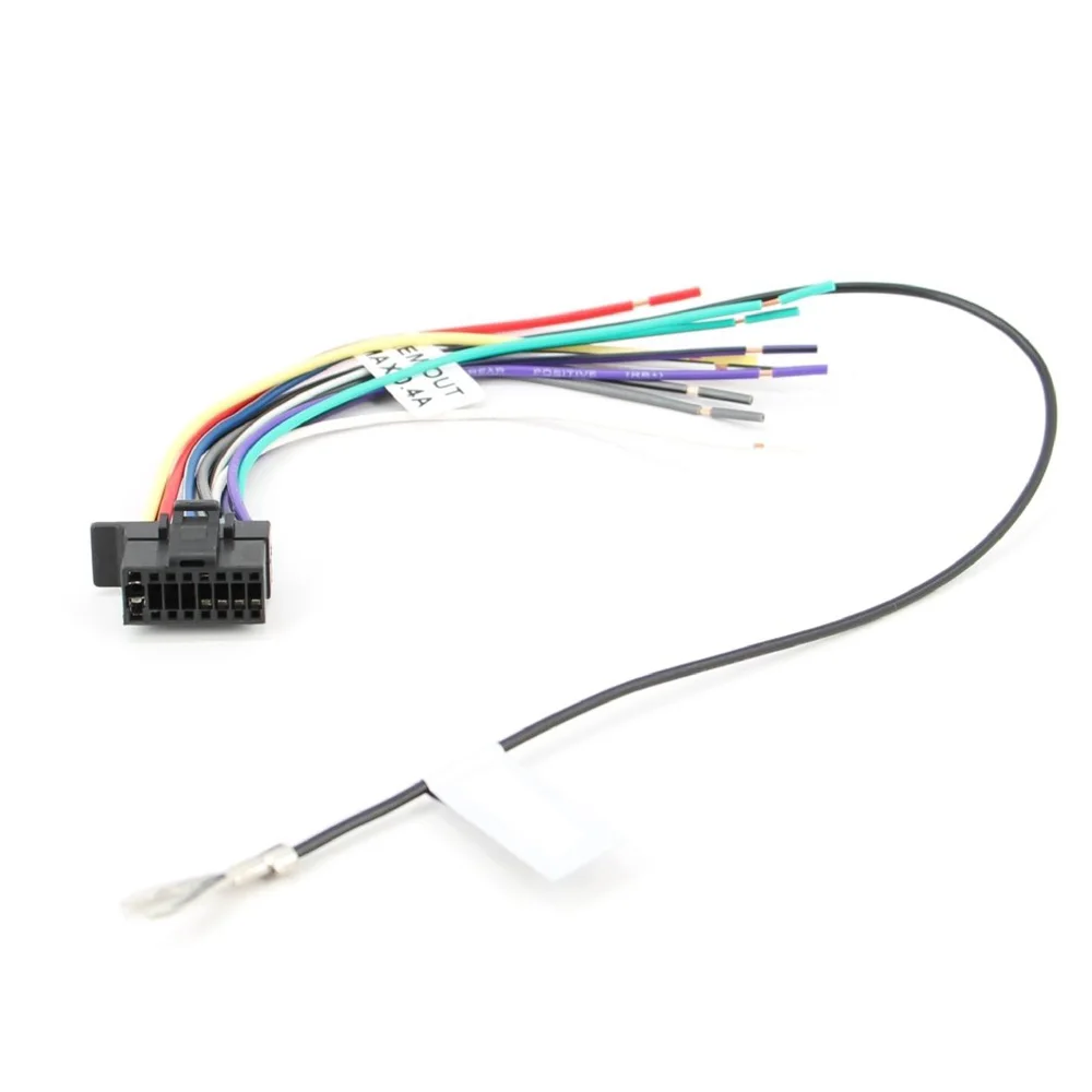 Atocoto 16 Булавки Plug Жгуты проводки для Sony wx-gt90bt cdx-gt710hd mex-gs600bt автомобиля Радио аудио стерео разъем Провода кабель