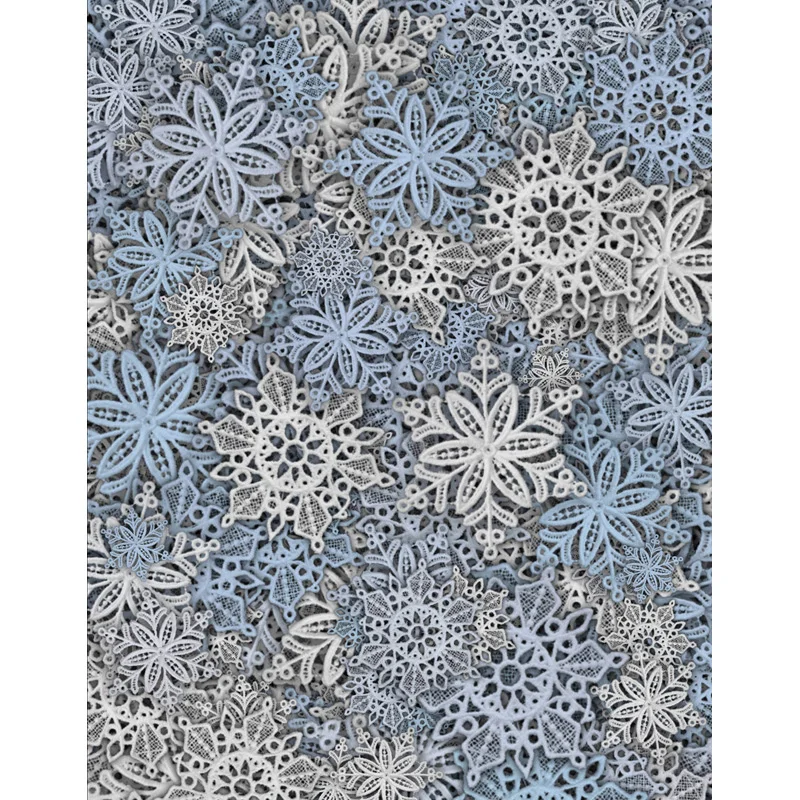 

TR Custom vinyl print cloth blue snowflake photography backdrops for wedding kids baby photo studio portrait backgrounds props