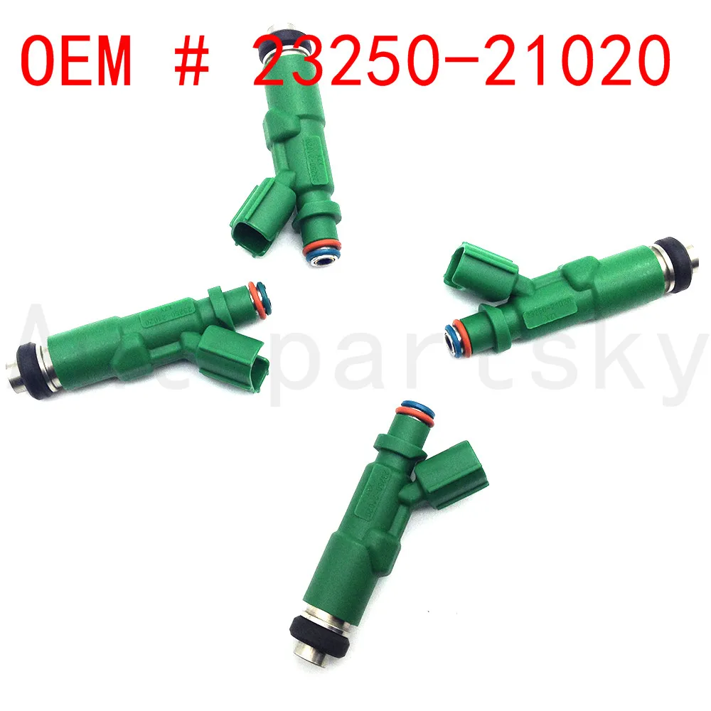 4 шт./лот) Тестовая Топливная форсунка 23209-21020 для Toyota Prius Vitz Yaris 4cyl 1.5L-L4 1NZ-FE 23250-21020 2320921020 инжектор