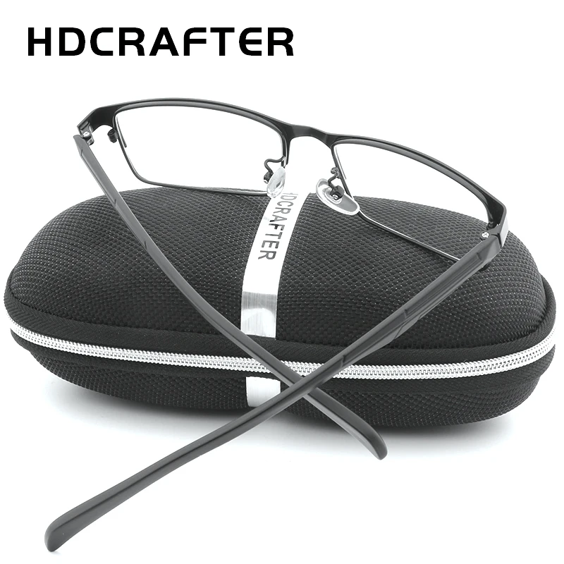 HDCRAFTER, мужские очки, оправа, оптические квадратные очки, прозрачные линзы, очки для чтения, черная оправа, очки унисекс