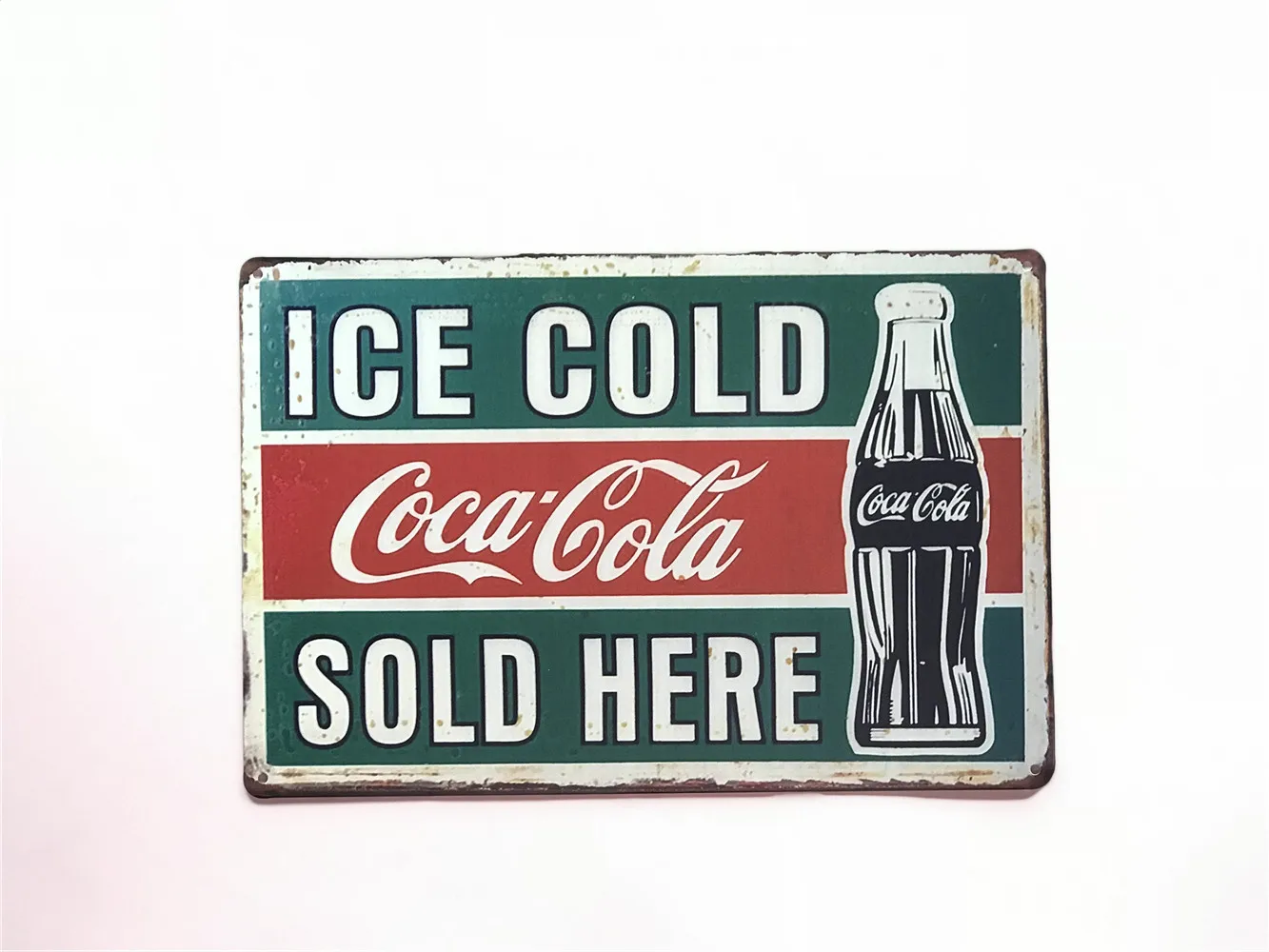 Оловянная металлическая табличка Coke C. 1916 ледяная холодная Ретро Винтажные знаки