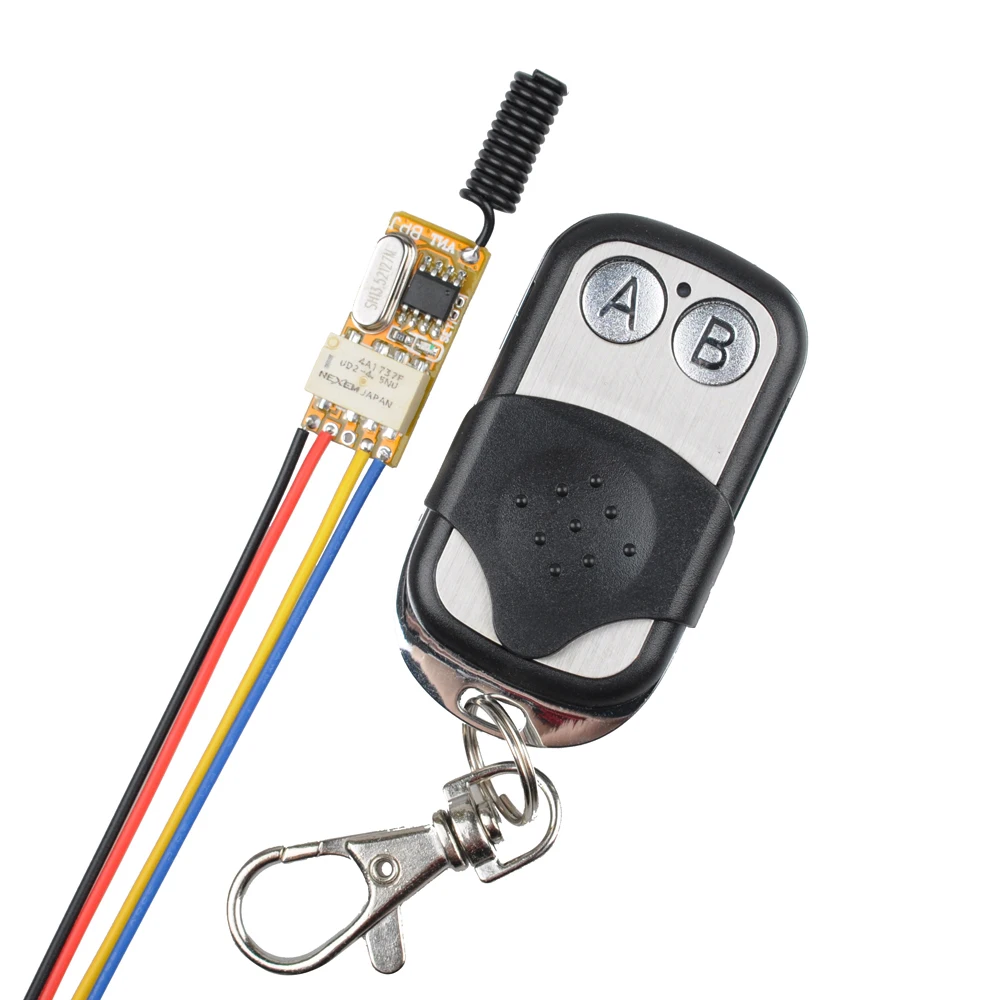 Access Control System Remote Switches Relay Receiver COM NO NC Micro Small Wireless Conroller DC 5V 6V 7.4V 9V 12V 24V | Обустройство