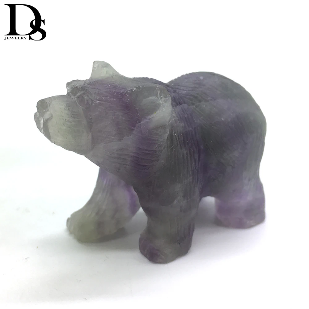 DS 2 &quotнатуральный Радужный флюоритовый медведь Сова олень печать белка собака